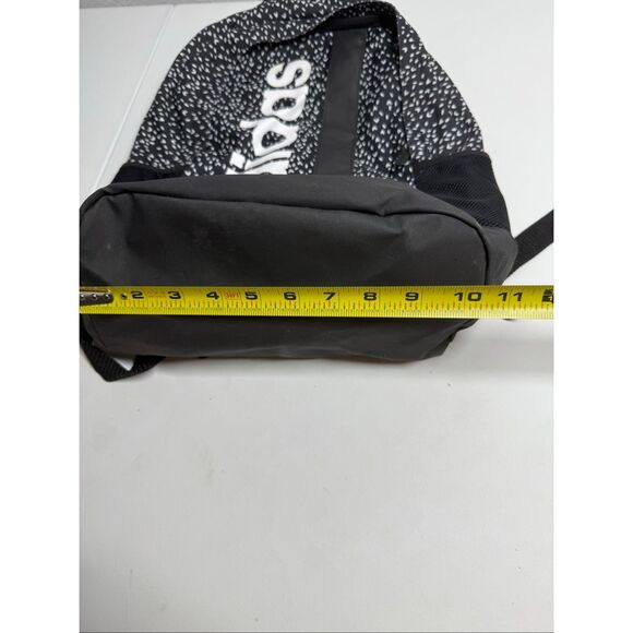 Rare Adidas Linear Graphic Backpack Black White Padded Straps - Picture 11 of 15